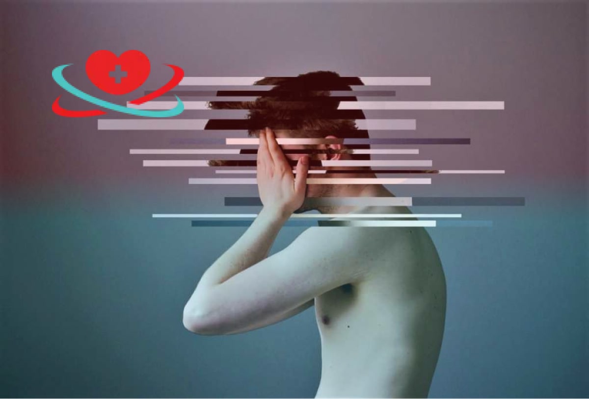 Симптомы психоза Парень стоит и держится руками за голову